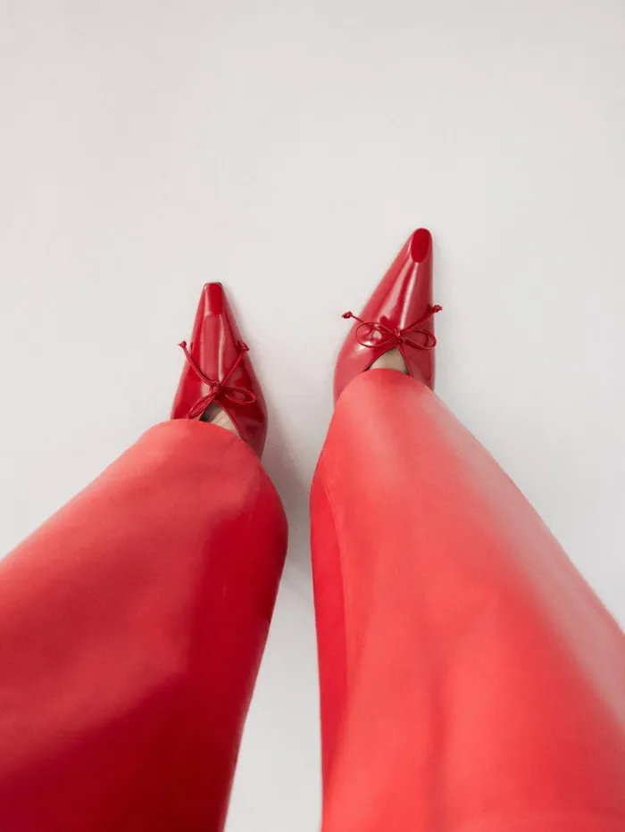 JACQUEMUS The High Cubisto Slingbacks Red Women Shoes