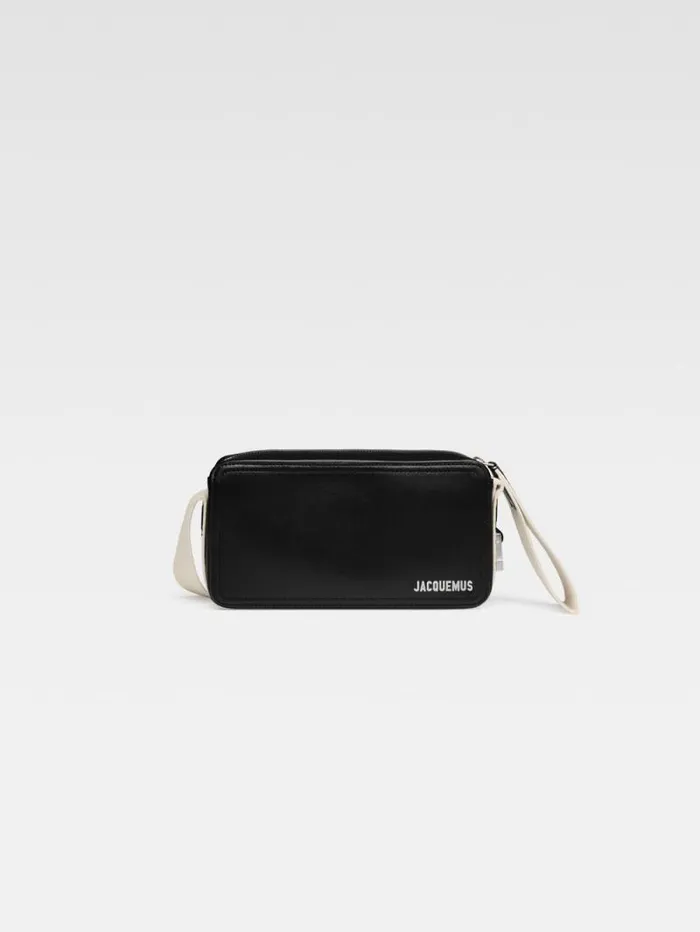 JACQUEMUS The Horizontal Cuerda Black Men Bags