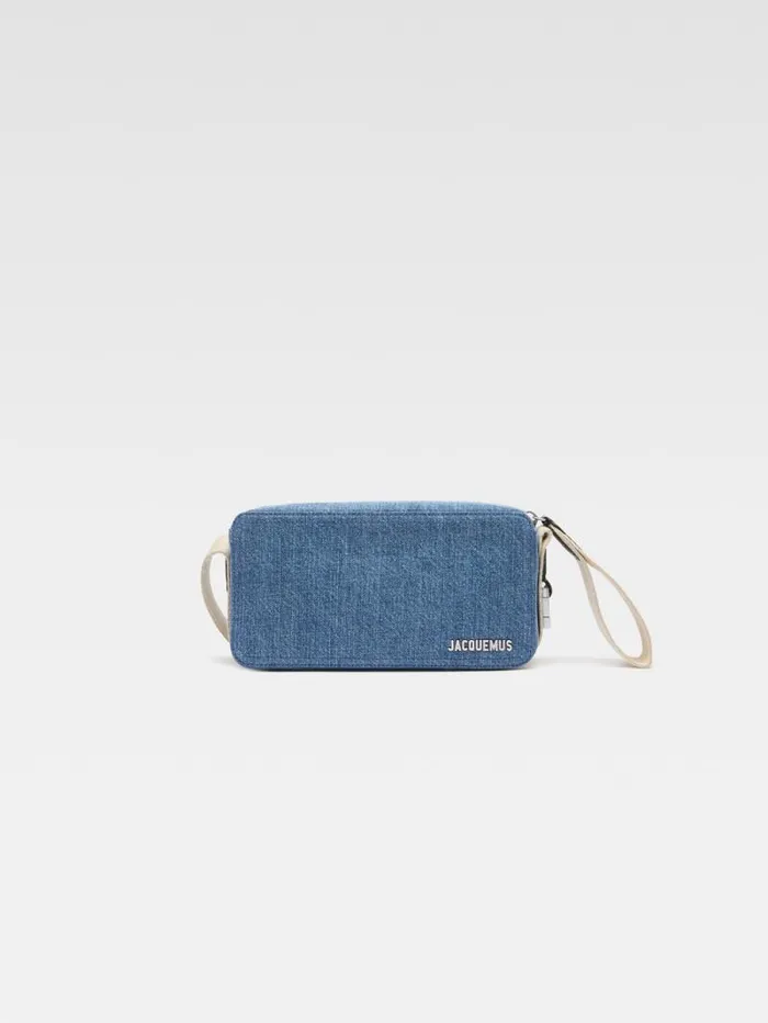 JACQUEMUS The Horizontal Cuerda Blue Men Bags