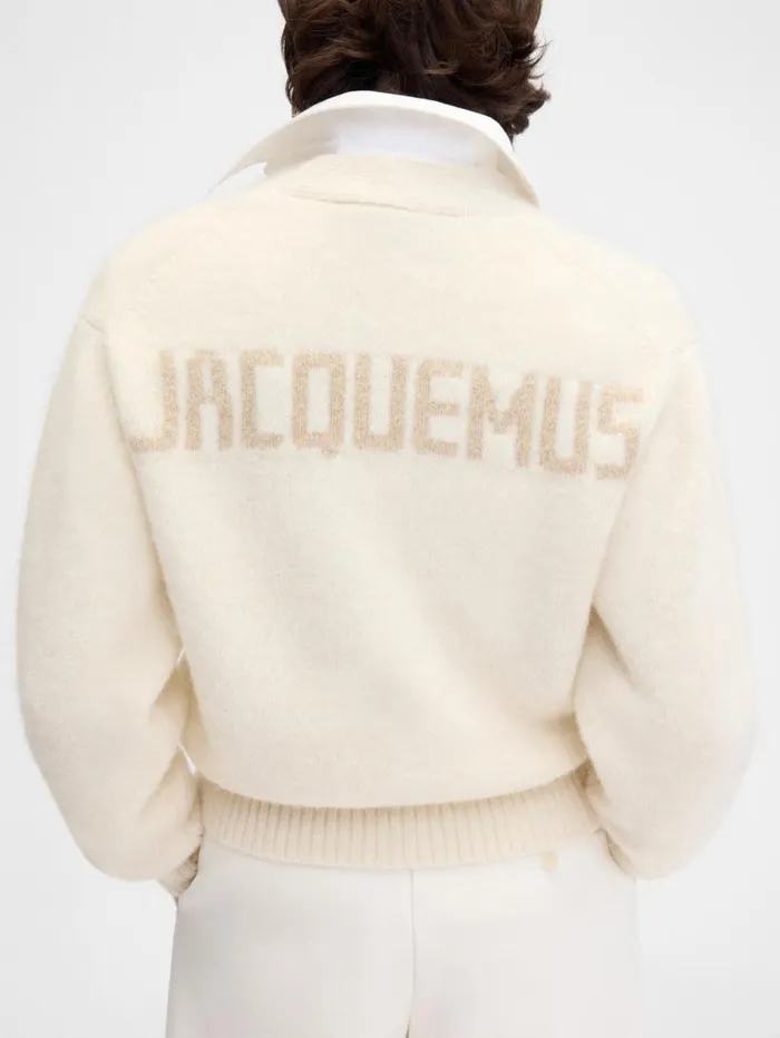 JACQUEMUS The Jacquemus Cardigan Light Beige Women Knits JACQUEMUS The Jacquemus Cardigan Light Beige Women Knits
