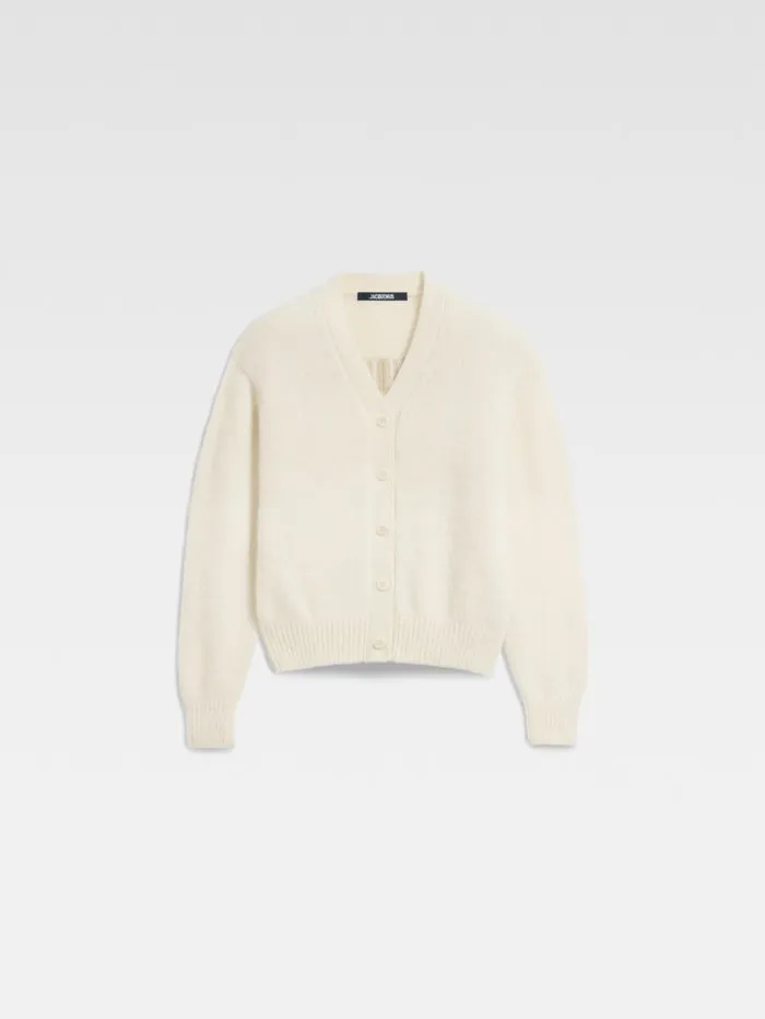 JACQUEMUS The Jacquemus Cardigan Light Beige Women Knits JACQUEMUS The Jacquemus Cardigan Light Beige Women Knits