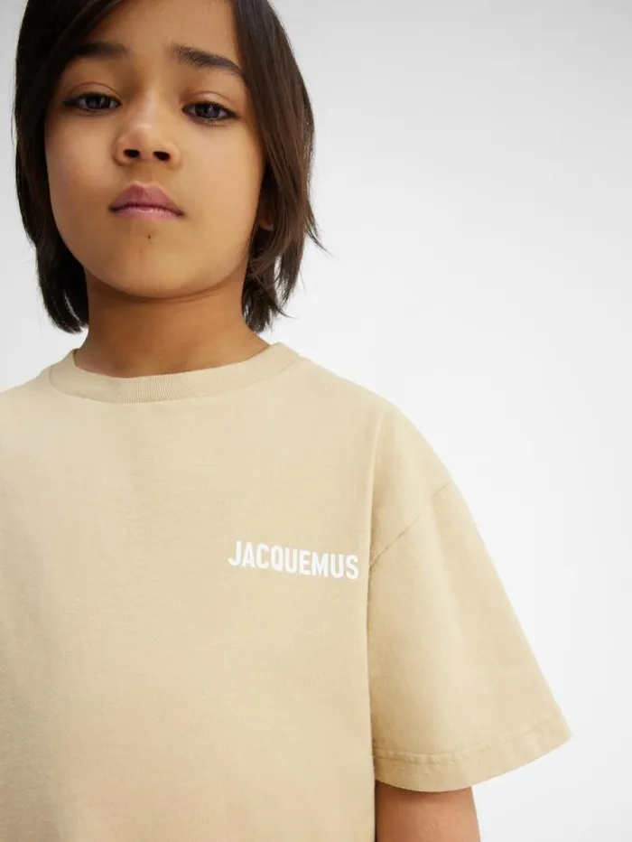 JACQUEMUS The Jacquemus Kids039 Tshirt Dark Beige WomenMen Tops JACQUEMUS The Jacquemus Kids039 Tshirt Dark Beige WomenMen Tops