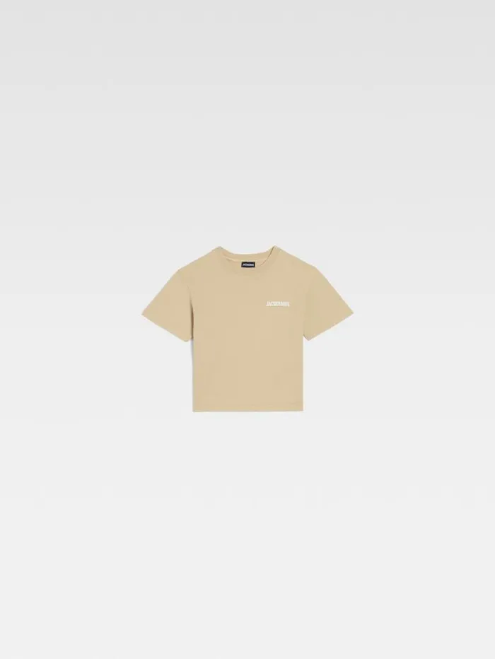 JACQUEMUS The Jacquemus Kids039 Tshirt Dark Beige WomenMen Tops JACQUEMUS The Jacquemus Kids039 Tshirt Dark Beige WomenMen Tops