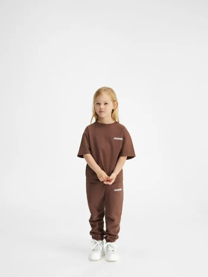 JACQUEMUS The Jacquemus Kids039 Tshirt Dark Brown WomenMen Tops