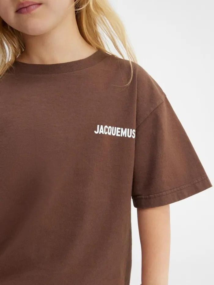 JACQUEMUS The Jacquemus Kids039 Tshirt Dark Brown WomenMen Tops JACQUEMUS The Jacquemus Kids039 Tshirt Dark Brown WomenMen Tops