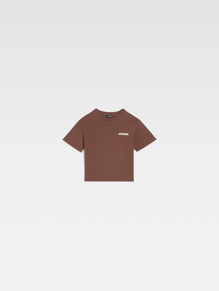 JACQUEMUS The Jacquemus Kids039 Tshirt Dark Brown WomenMen Tops JACQUEMUS The Jacquemus Kids039 Tshirt Dark Brown WomenMen Tops