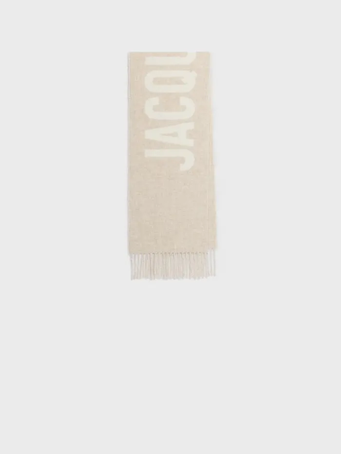 JACQUEMUS The Jacquemus Mini Scarf Multibeige WomenMen Scarves Beanies and Gloves