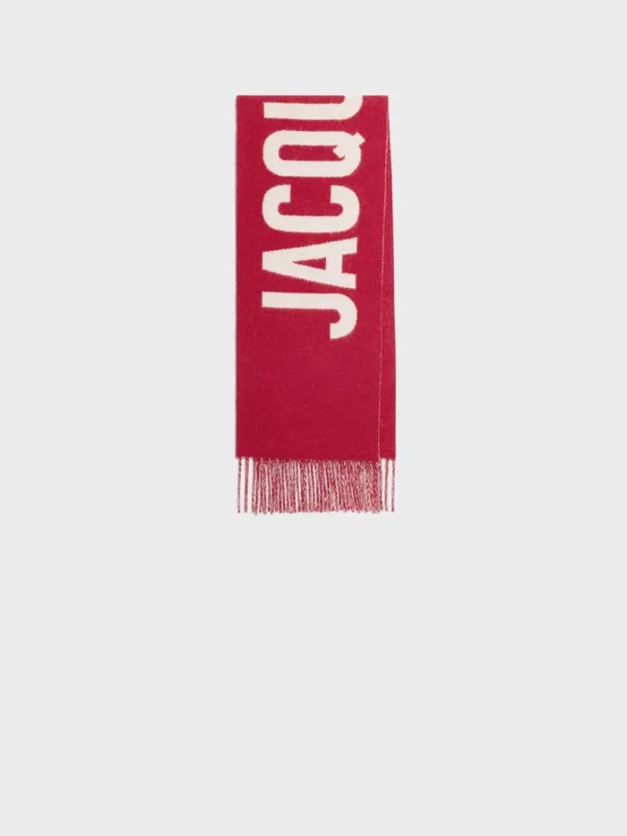 JACQUEMUS The Jacquemus Mini Scarf Red WomenMen Scarves Beanies and Gloves