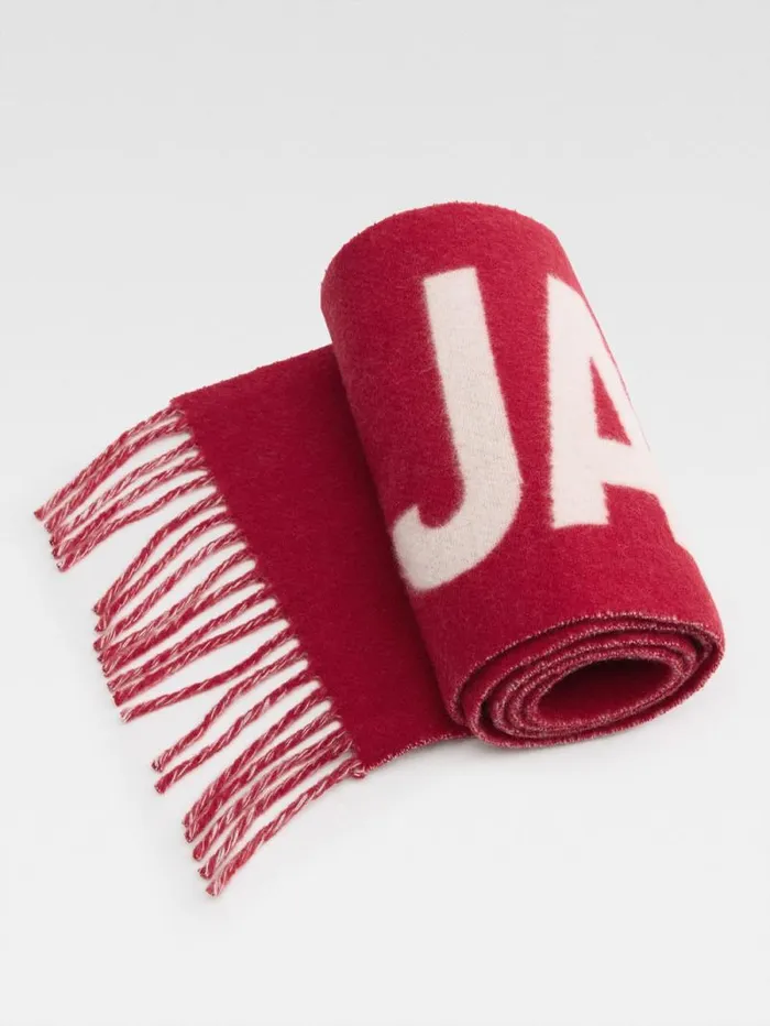 JACQUEMUS The Jacquemus Mini Scarf Red WomenMen Scarves Beanies and Gloves