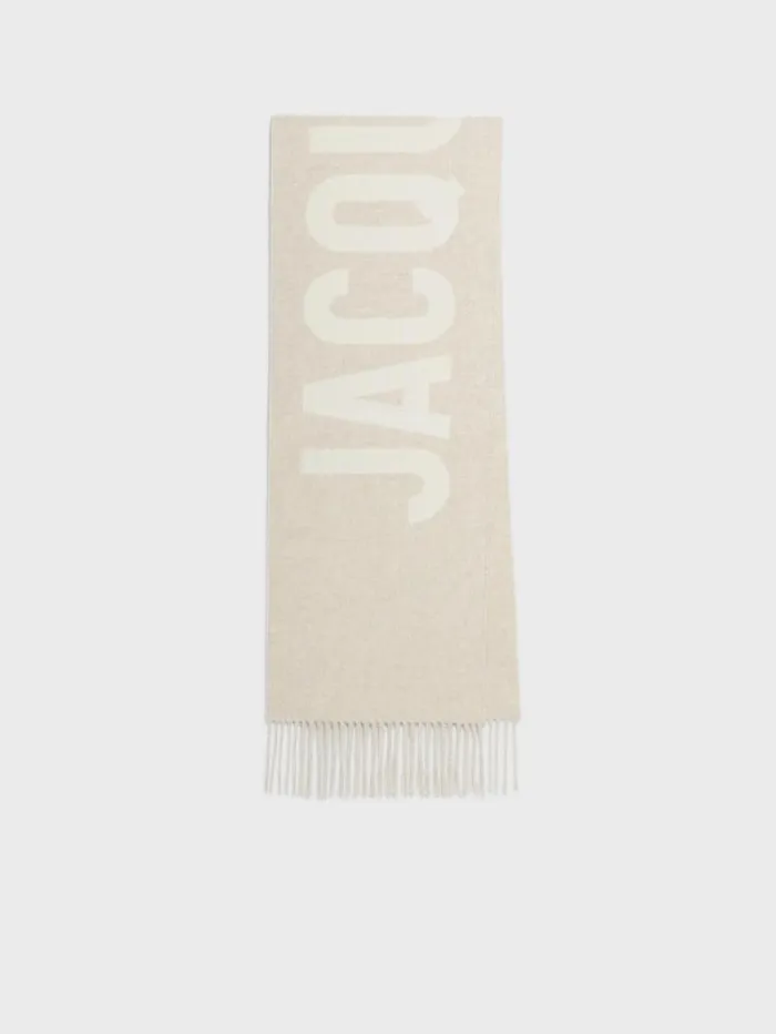 JACQUEMUS The Jacquemus Scarf Multibeige WomenMen Scarves Beanies and Gloves