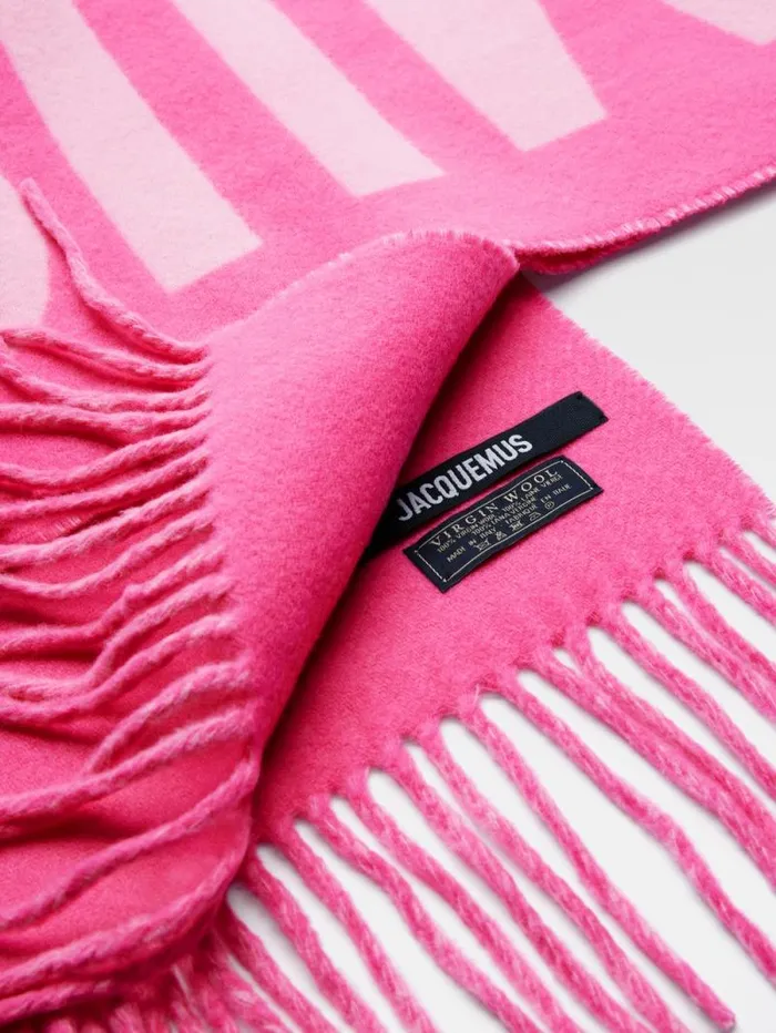 JACQUEMUS The Jacquemus Scarf Multipink WomenMen Scarves Beanies and Gloves JACQUEMUS The Jacquemus Scarf Multipink WomenMen Scarves Beanies and Gloves