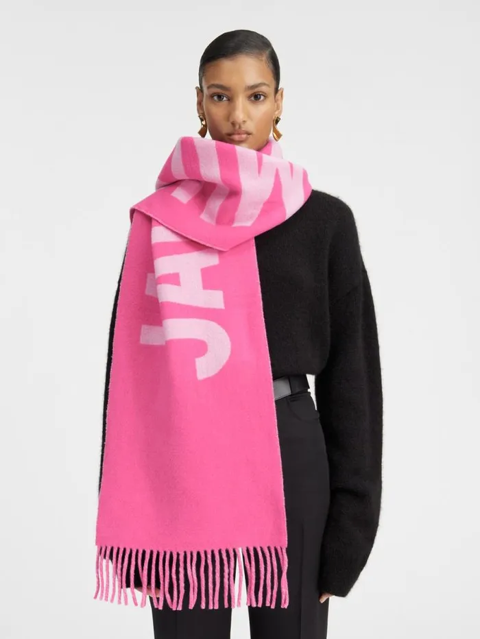 JACQUEMUS The Jacquemus Scarf Multipink WomenMen Scarves Beanies and Gloves JACQUEMUS The Jacquemus Scarf Multipink WomenMen Scarves Beanies and Gloves