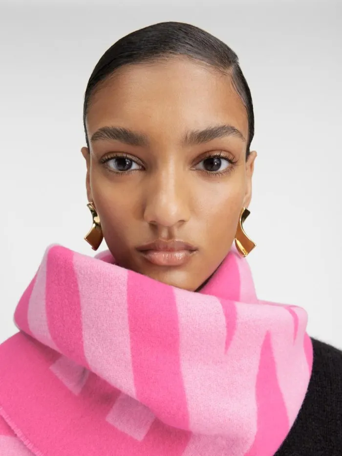 JACQUEMUS The Jacquemus Scarf Multipink WomenMen Scarves Beanies and Gloves JACQUEMUS The Jacquemus Scarf Multipink WomenMen Scarves Beanies and Gloves
