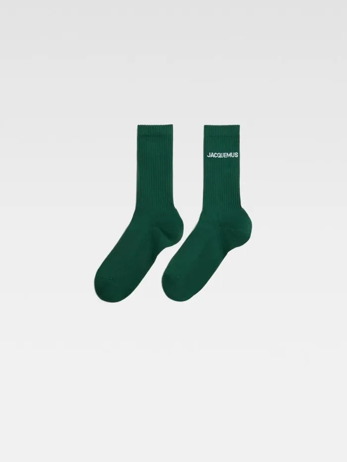 JACQUEMUS The Jacquemus Socks Dark Green WomenMen Textile Accessories