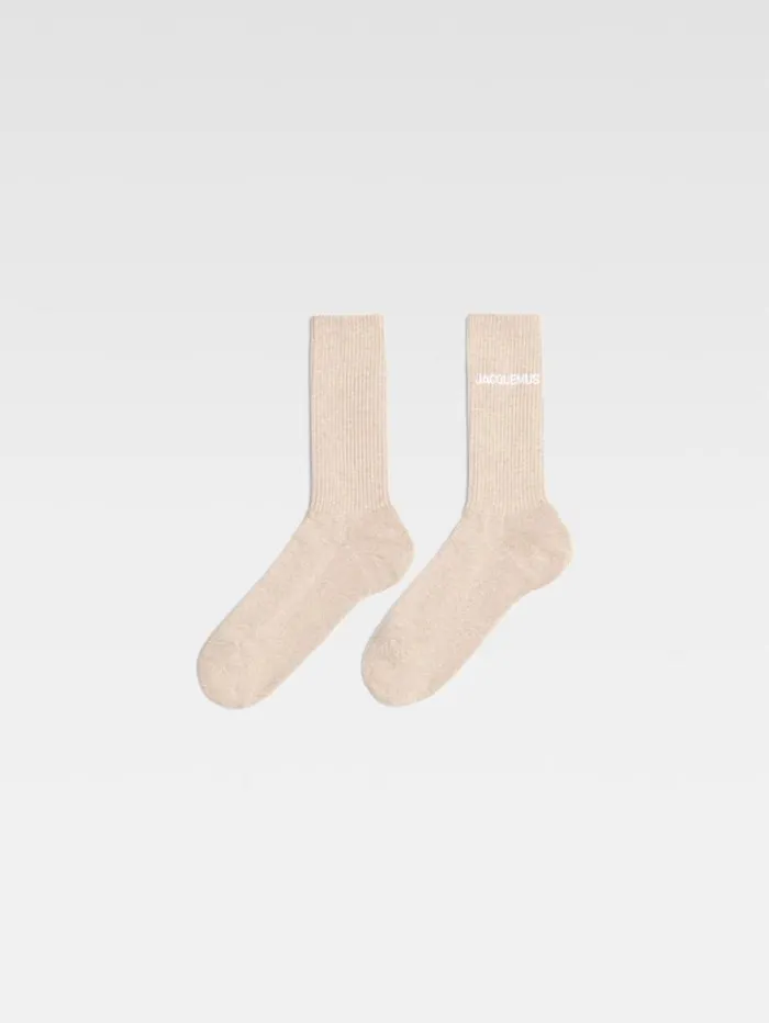 JACQUEMUS The Jacquemus Socks Light Beige WomenMen Textile Accessories