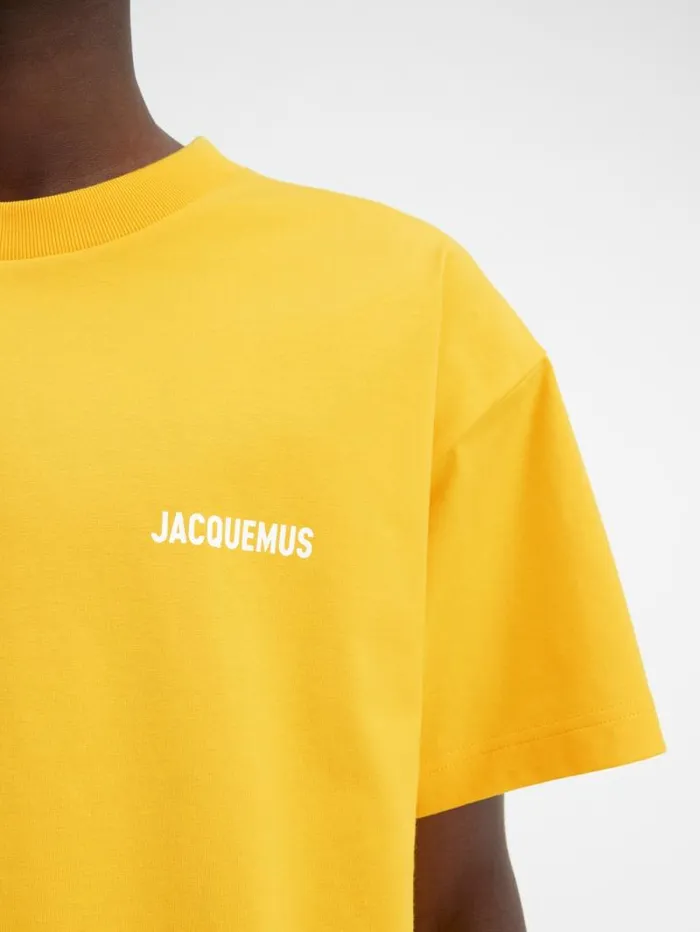 JACQUEMUS The Jacquemus Tshirt Yellow Men Tshirts JACQUEMUS The Jacquemus Tshirt Yellow Men Tshirts