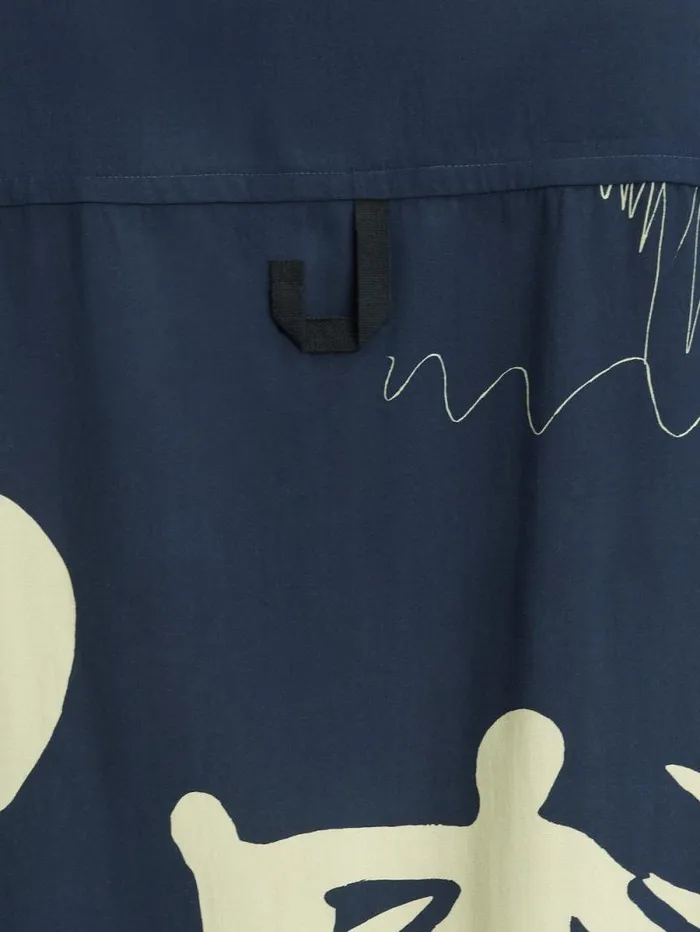 JACQUEMUS The Jean Shirt Print Horse Scene Navy Men Shirts JACQUEMUS The Jean Shirt Print Horse Scene Navy Men Shirts
