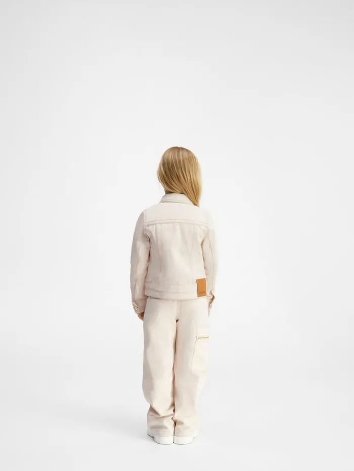 JACQUEMUS The Kids039 DeNmes Denim Jacket Offwhite WomenMen Tops