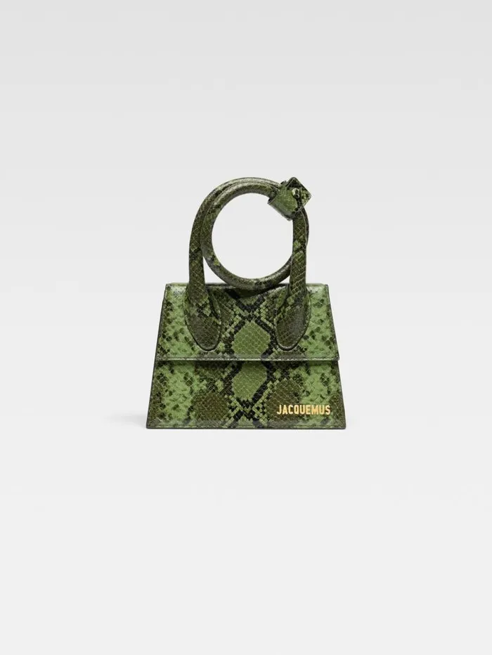 JACQUEMUS The Knot Chiquito Green Women Crossbody and Handbags