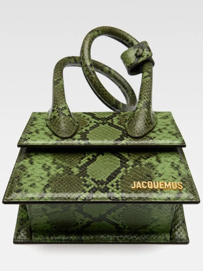 JACQUEMUS The Knot Chiquito Green Women Crossbody and Handbags JACQUEMUS The Knot Chiquito Green Women Crossbody and Handbags