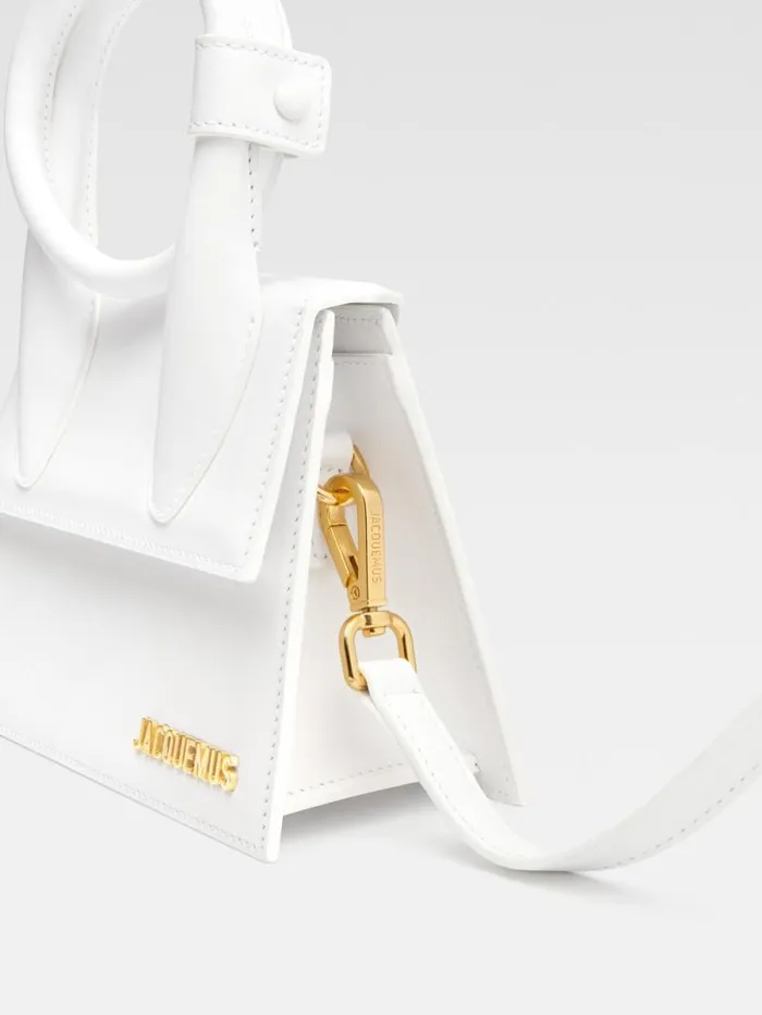 JACQUEMUS The Knot Chiquito White Women Crossbody and Handbags JACQUEMUS The Knot Chiquito White Women Crossbody and Handbags