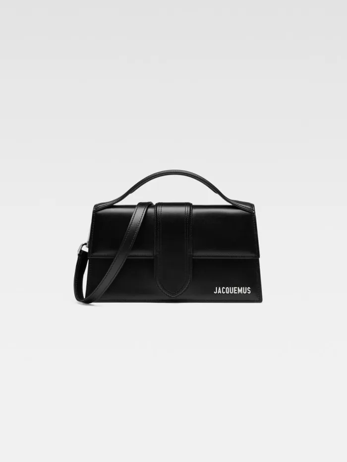JACQUEMUS The Large Bambino Blacksilver Women Crossbody and Handbags