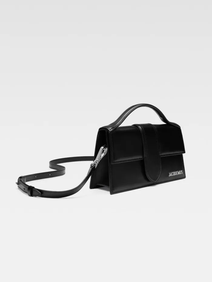 JACQUEMUS The Large Bambino Blacksilver Women Crossbody and Handbags JACQUEMUS The Large Bambino Blacksilver Women Crossbody and Handbags