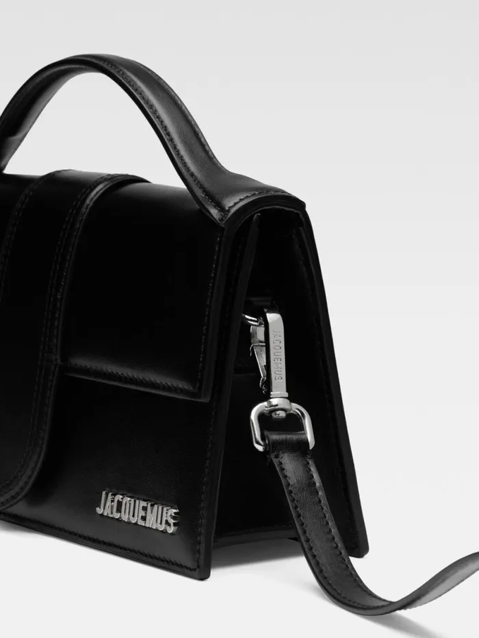 JACQUEMUS The Large Bambino Blacksilver Women Crossbody and Handbags JACQUEMUS The Large Bambino Blacksilver Women Crossbody and Handbags