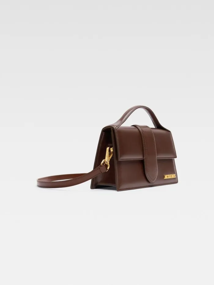 JACQUEMUS The Large Bambino Brown Women Crossbody and Handbags JACQUEMUS The Large Bambino Brown Women Crossbody and Handbags