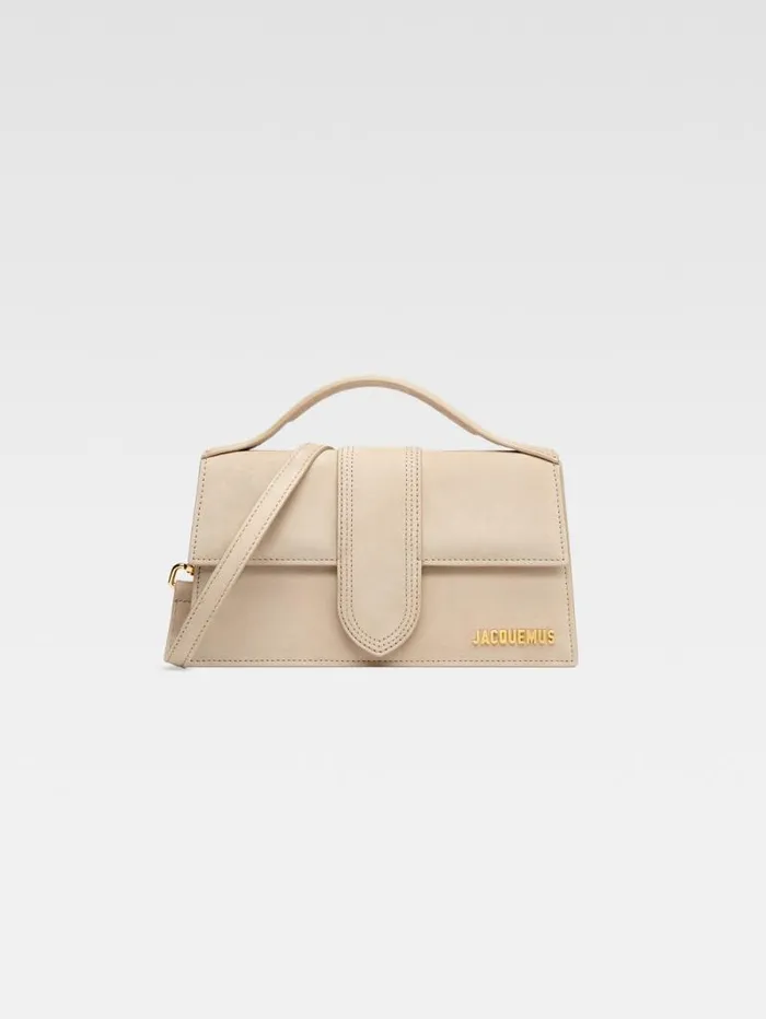 JACQUEMUS The Large Bambino Dark Beige Women Crossbody and Handbags