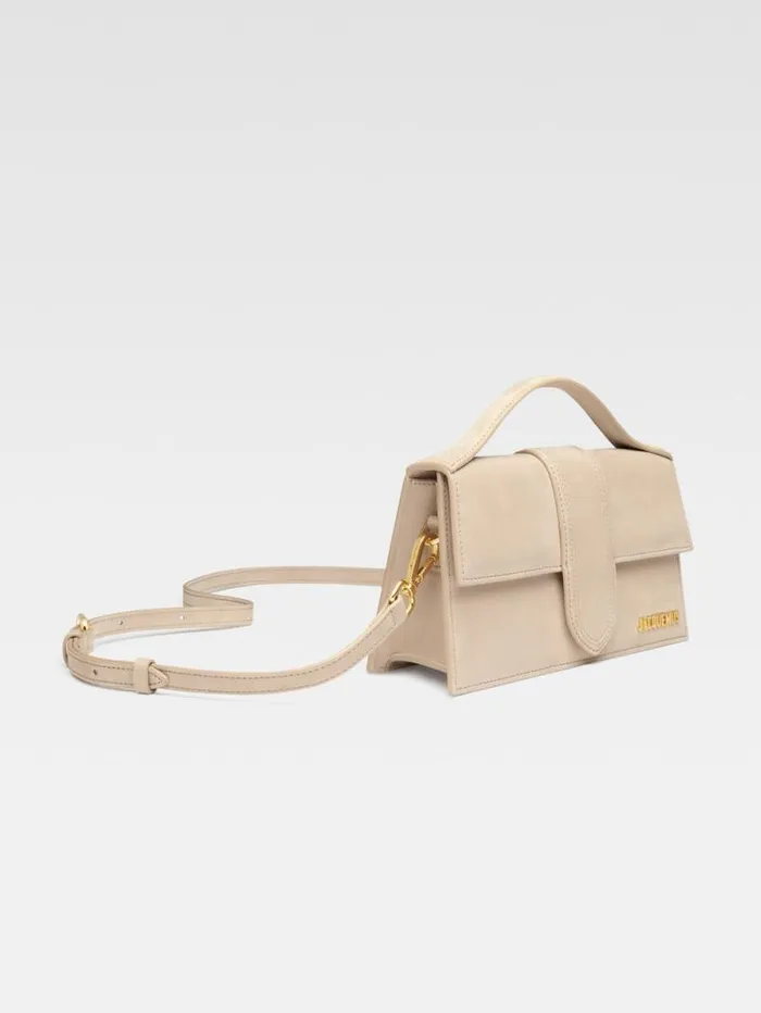JACQUEMUS The Large Bambino Dark Beige Women Crossbody and Handbags JACQUEMUS The Large Bambino Dark Beige Women Crossbody and Handbags