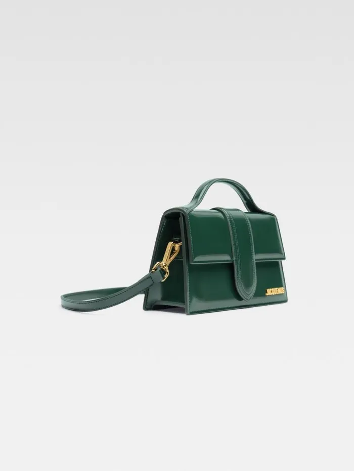 JACQUEMUS The Large Bambino Dark Green Women Crossbody and Handbags JACQUEMUS The Large Bambino Dark Green Women Crossbody and Handbags