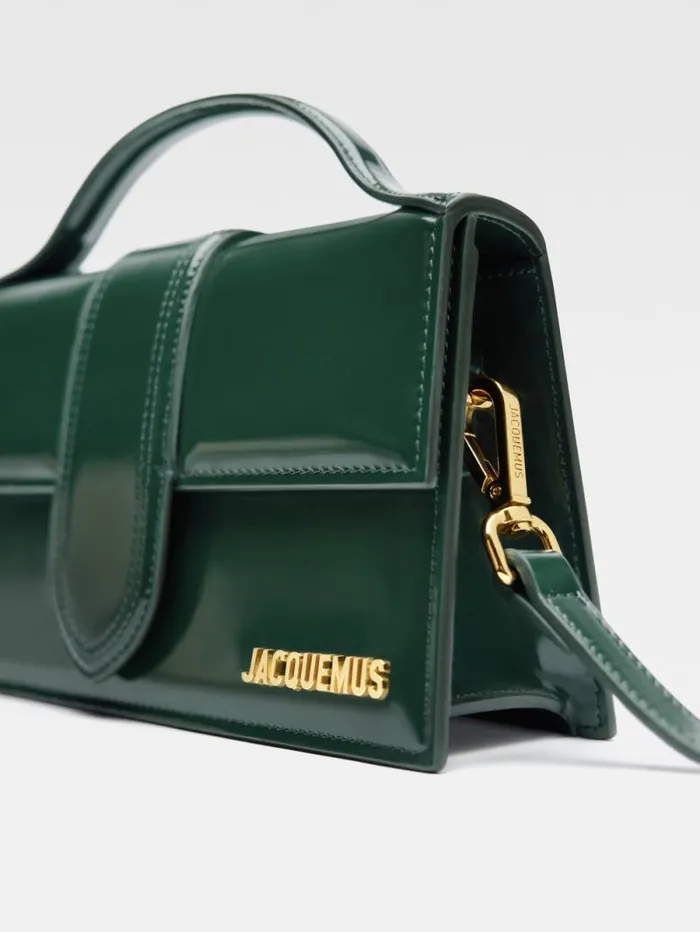 JACQUEMUS The Large Bambino Dark Green Women Crossbody and Handbags JACQUEMUS The Large Bambino Dark Green Women Crossbody and Handbags