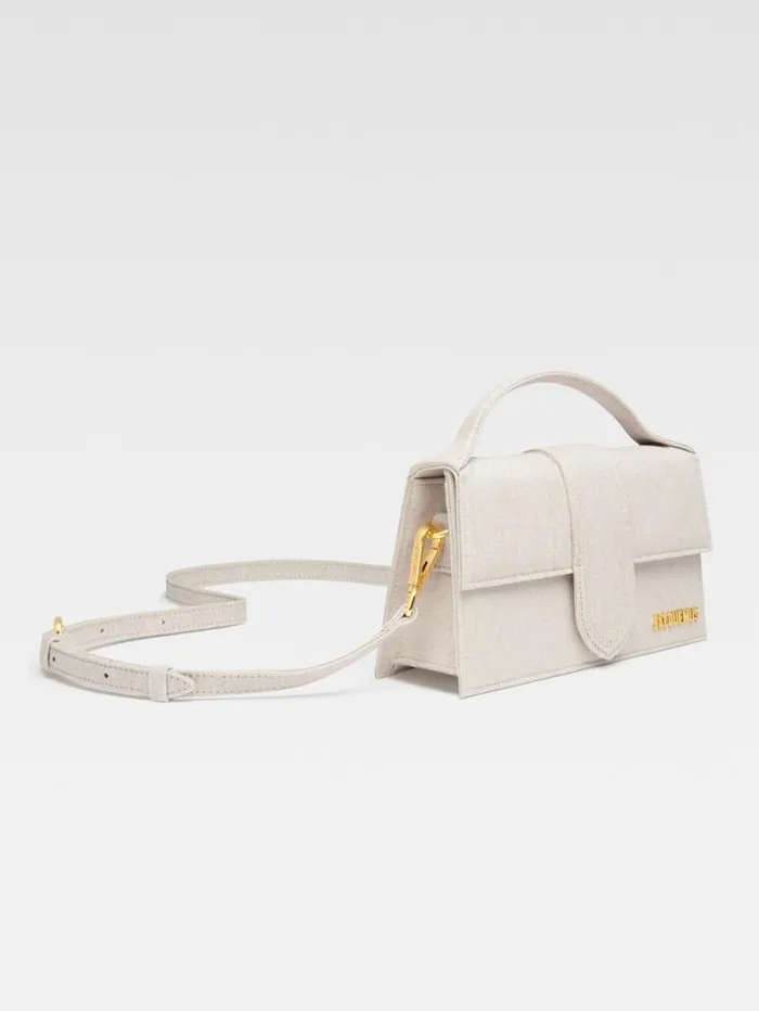 JACQUEMUS The Large Bambino Light Greige Women Crossbody and Handbags JACQUEMUS The Large Bambino Light Greige Women Crossbody and Handbags