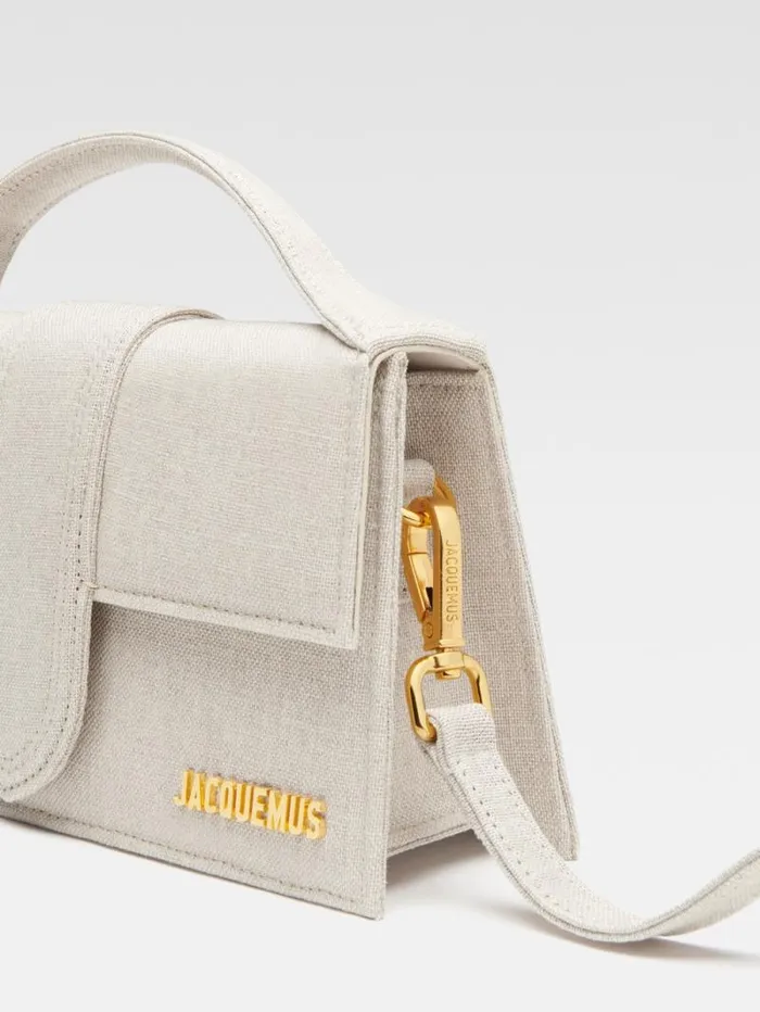 JACQUEMUS The Large Bambino Light Greige Women Crossbody and Handbags JACQUEMUS The Large Bambino Light Greige Women Crossbody and Handbags
