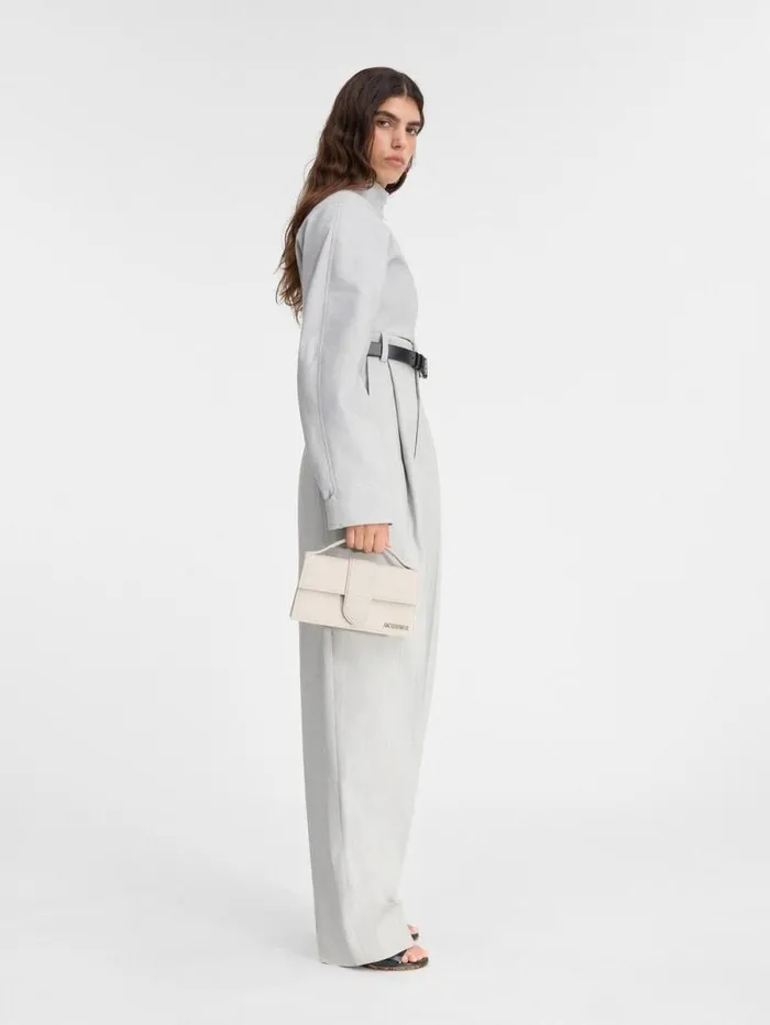 JACQUEMUS The Large Bambino Light Greige Women Crossbody and Handbags JACQUEMUS The Large Bambino Light Greige Women Crossbody and Handbags