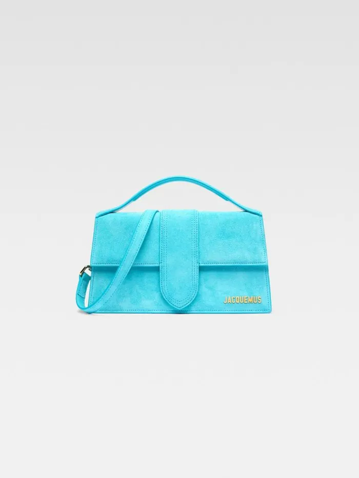 JACQUEMUS The Large Bambino Light Turquoise Women Crossbody and Handbags