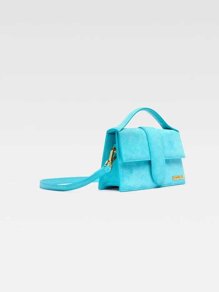 JACQUEMUS The Large Bambino Light Turquoise Women Crossbody and Handbags JACQUEMUS The Large Bambino Light Turquoise Women Crossbody and Handbags