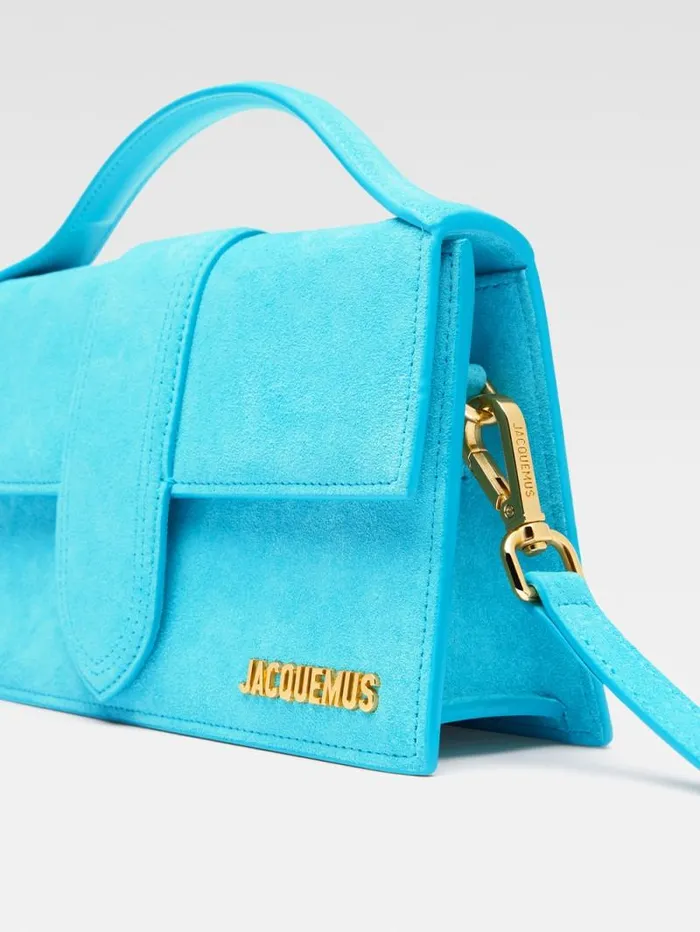 JACQUEMUS The Large Bambino Light Turquoise Women Crossbody and Handbags JACQUEMUS The Large Bambino Light Turquoise Women Crossbody and Handbags