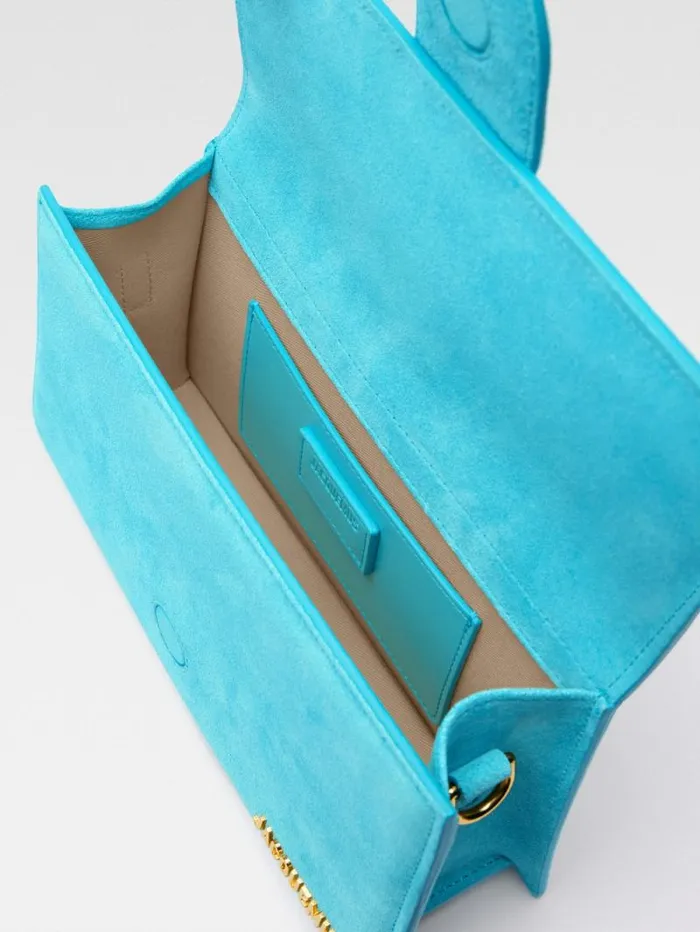 JACQUEMUS The Large Bambino Light Turquoise Women Crossbody and Handbags JACQUEMUS The Large Bambino Light Turquoise Women Crossbody and Handbags