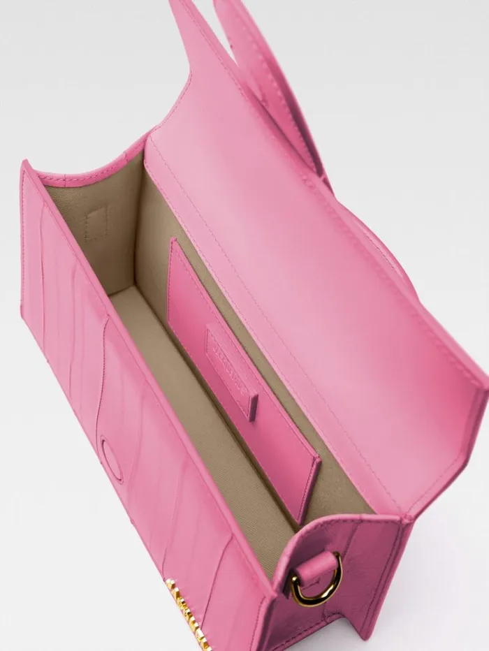 JACQUEMUS The Large Bambino Pale Pink Women Crossbody and Handbags JACQUEMUS The Large Bambino Pale Pink Women Crossbody and Handbags