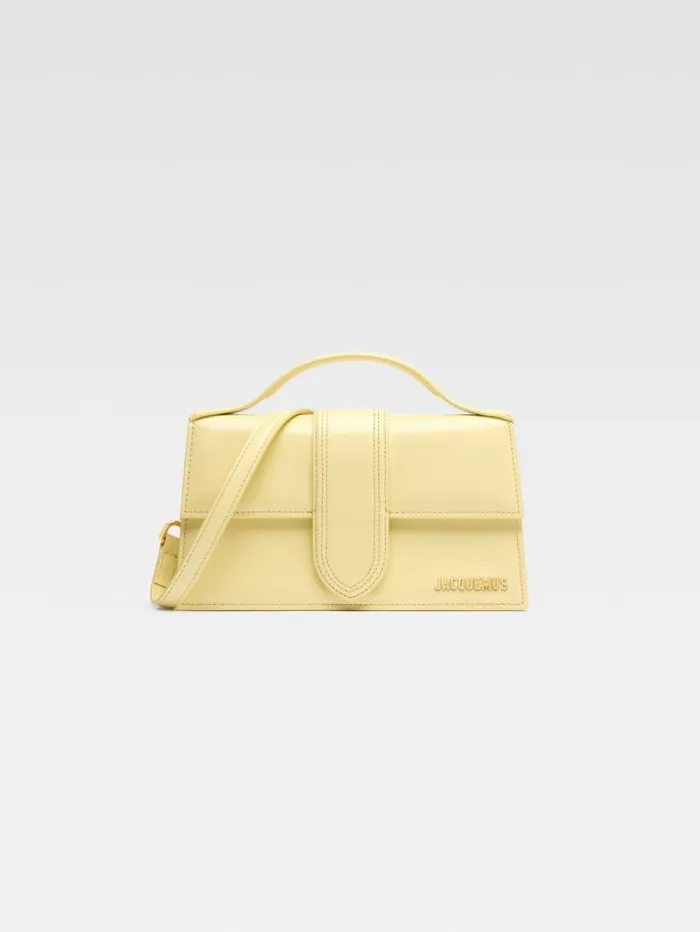 JACQUEMUS The Large Bambino Pale Yellow Women Crossbody and Handbags