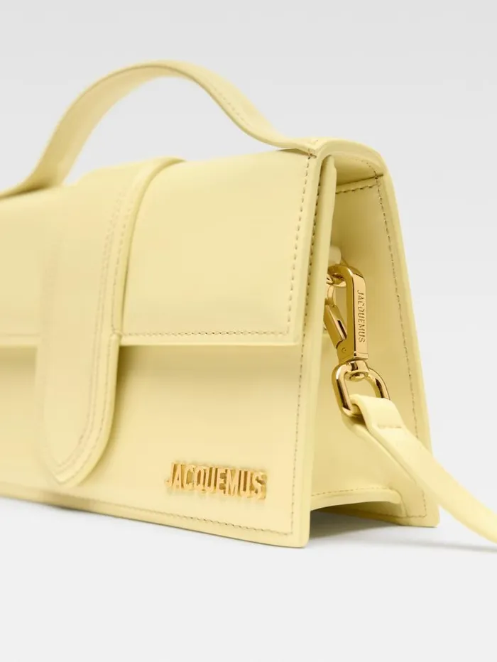 JACQUEMUS The Large Bambino Pale Yellow Women Crossbody and Handbags JACQUEMUS The Large Bambino Pale Yellow Women Crossbody and Handbags