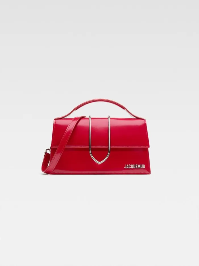 JACQUEMUS The Large Bambino Red Women Crossbody and Handbags