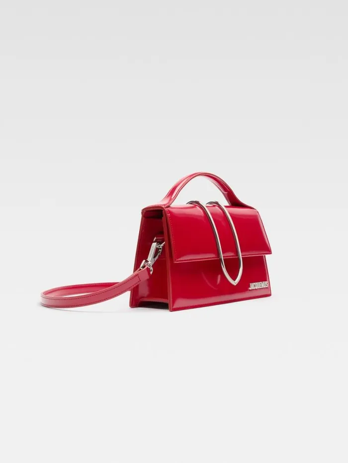 JACQUEMUS The Large Bambino Red Women Crossbody and Handbags