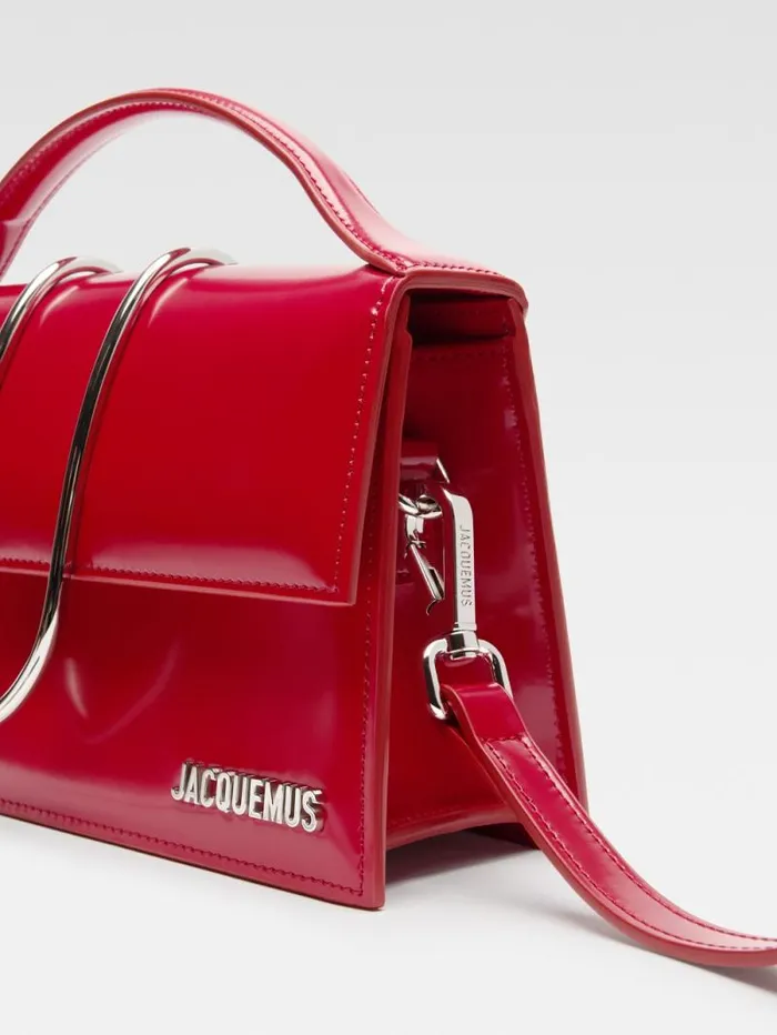 JACQUEMUS The Large Bambino Red Women Crossbody and Handbags