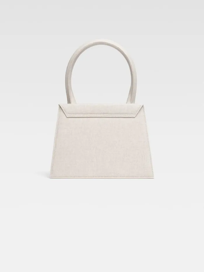 JACQUEMUS The Large Chiquito Light Greige Women Crossbody and Handbags JACQUEMUS The Large Chiquito Light Greige Women Crossbody and Handbags