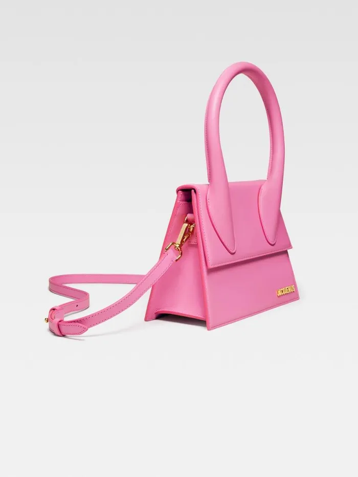 JACQUEMUS The Large Chiquito Pink Women Crossbody and Handbags JACQUEMUS The Large Chiquito Pink Women Crossbody and Handbags