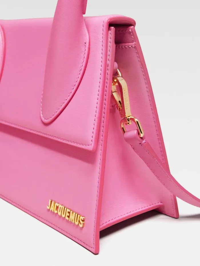 JACQUEMUS The Large Chiquito Pink Women Crossbody and Handbags JACQUEMUS The Large Chiquito Pink Women Crossbody and Handbags