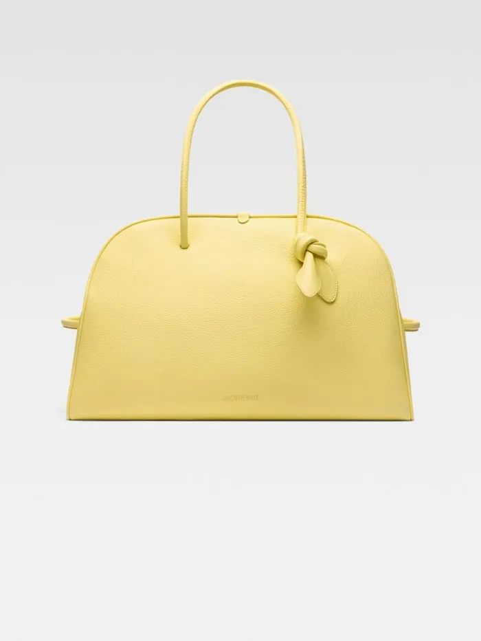 JACQUEMUS The Large Turismo Light Yellow WomenMen Crossbody and Handbags